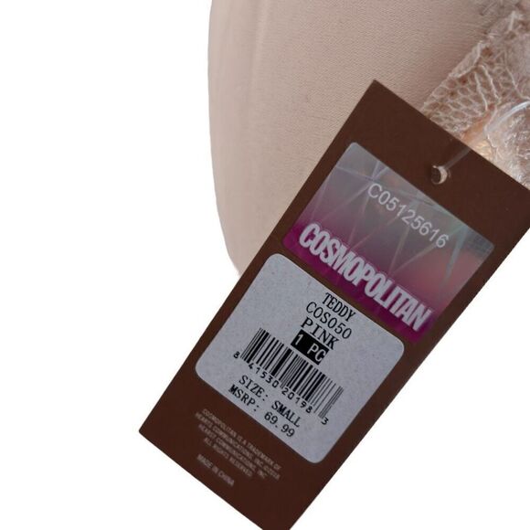 COSMOPOLITAN Lace Teddy in Pink Champagne Size Small NEW - Picture 16 of 16